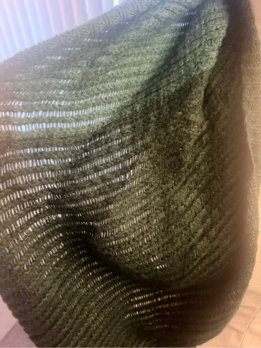 The North Face Dark Green Infinity Circle Scarf Knit Winter Neck Warmer